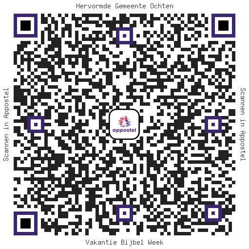 QR-code om de Vakantie Bijbel Week te steunen