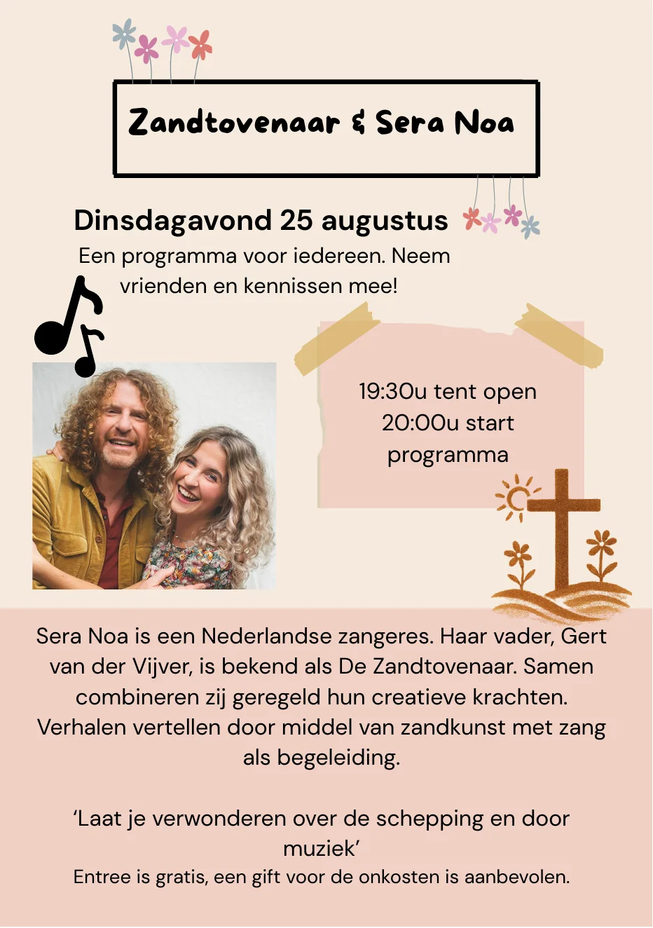 Aankondiging van Zandtovenaar en Sera Noa